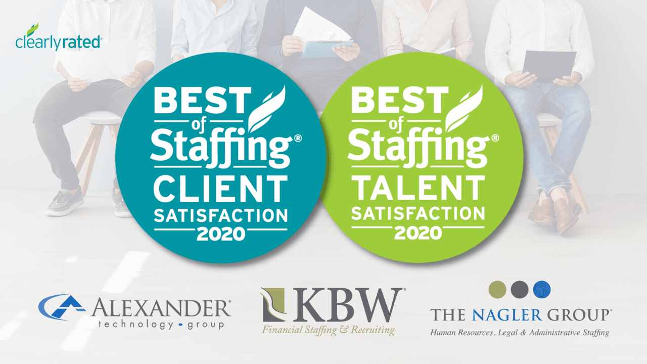 Three bankw staffing companies win clearlyrated’s 2020 best of staffing for third consecutive year